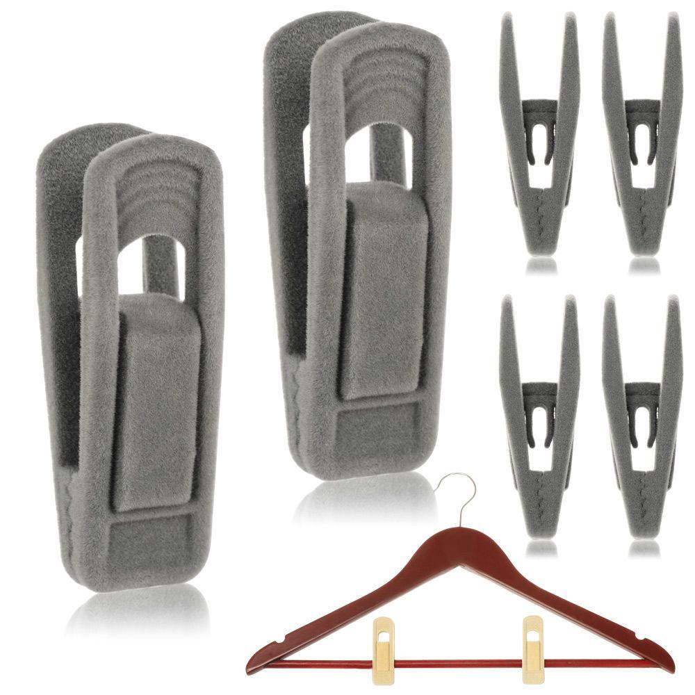 Set 10 Móc Treo Quần Áo Chống Trượt Bằng Nhung Mới