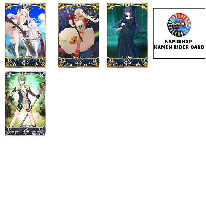 Thẻ bài Card FGO Fate/Grand Order Servant Archer   - Phân loại các dòng Archer