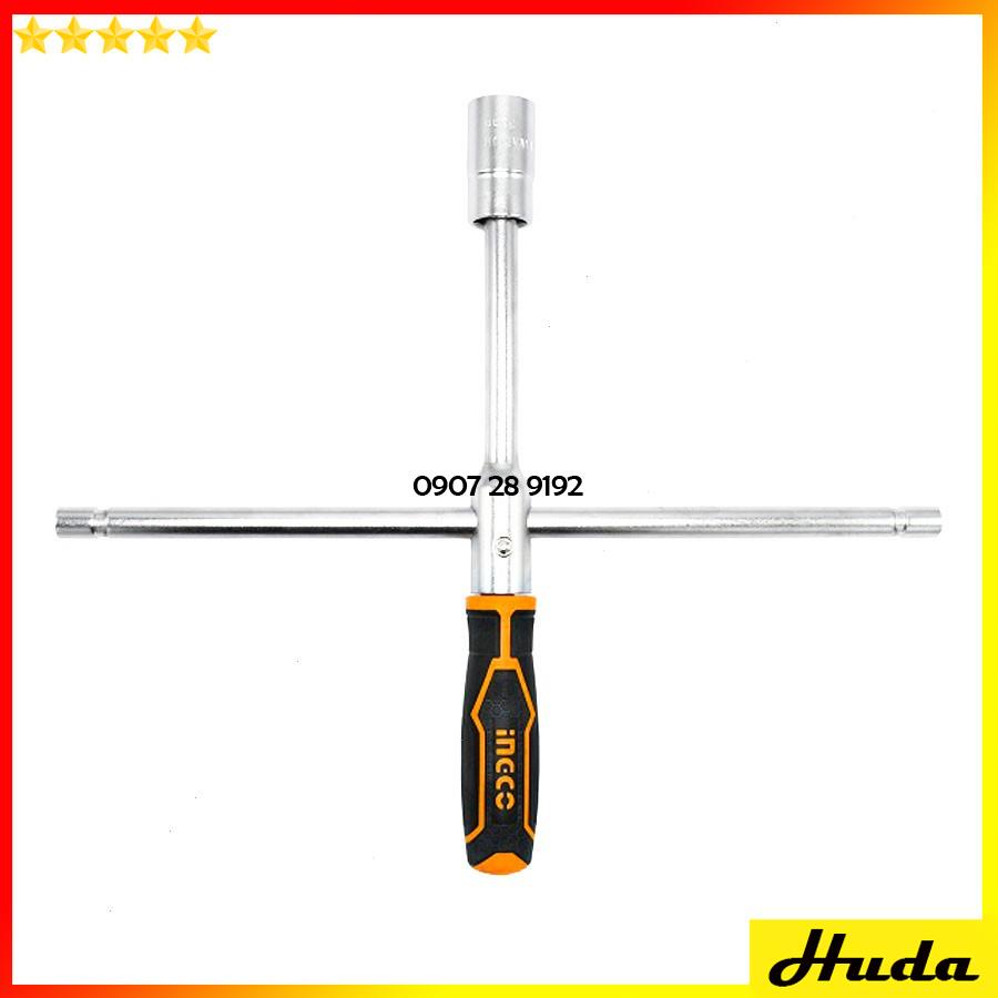 Tắc kê chữ thập 16 inch Total Ingco kèm 4 socket 1/2 inch 17mm 19mm 21mm 23mm Bộ cờ lê chữ T chống gỉ sét 1234
