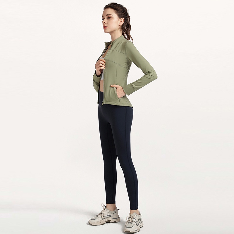 Lululemon      Áo Khoác Tập Yoga Khóa Kéo 3 Màu Sắc Yc065