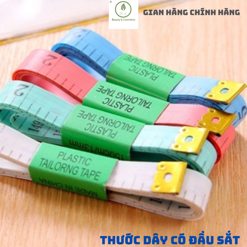 Dây Đo Vòng Eo, Thước Đo Eo, Thước Dây Cắt May Có Đầu Sắt 1,5m Chất Lượng Cao