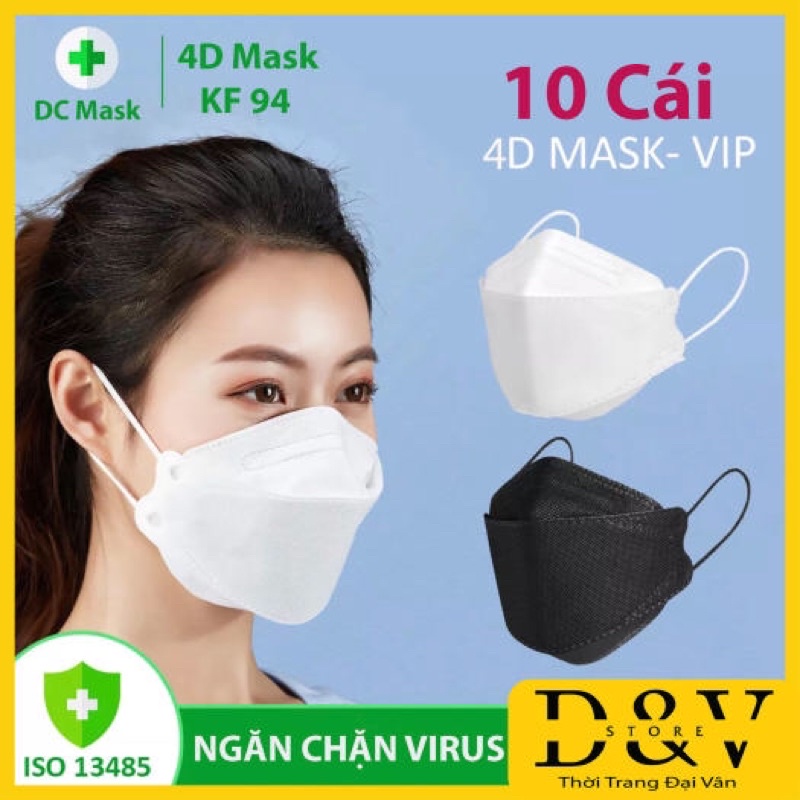 [Set 10 chiếc] Khẩu Trang 4D KF94 mask tiêu chuẩn Hàn Quốc - Chính Hãng | BigBuy360 - bigbuy360.vn