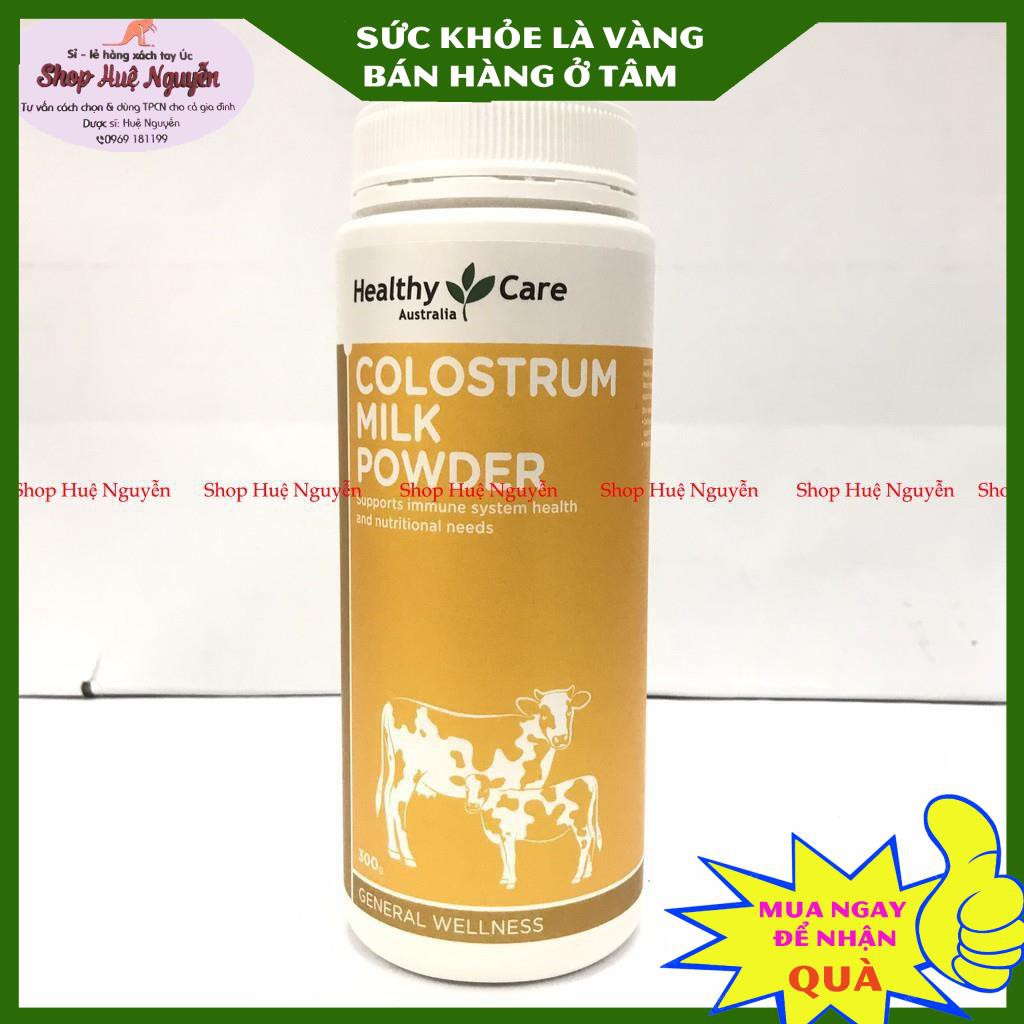 Sữa Non Healthy Care Colostrum Milk Powder 300g của ÚC, giúp bé tăng sức đề kháng khỏe mạnh