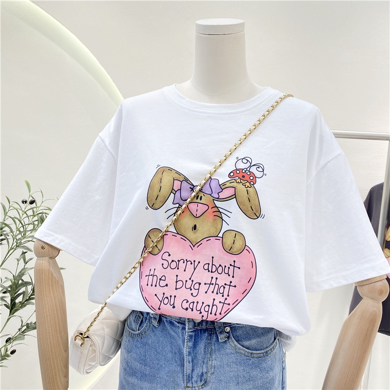 NRVP Áo Thun Tay Ngắn Cổ Tròn Thời Trang Mùa Hè Phong Cách Hàn Quốc Mới