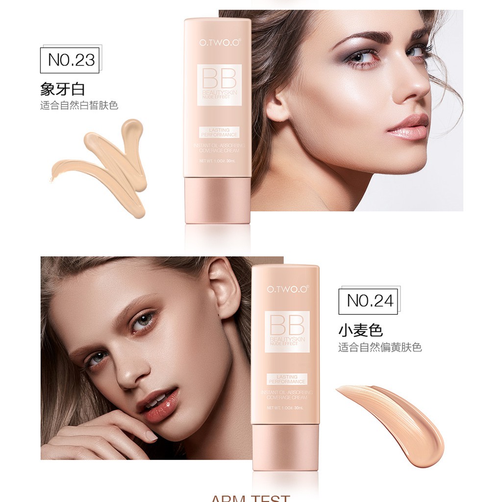 Kem nền BB Cream O.Two.O Beauty Skin Nude Effect Lasting