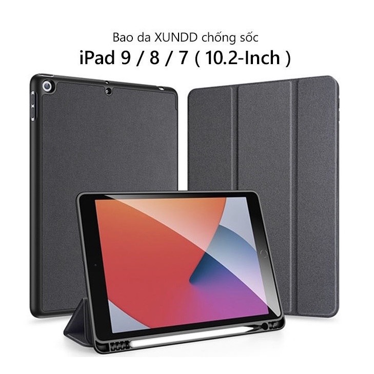 Bao da XUNDD iPad Gen 9 / 8 / 7 ( 10.2-inch, 2021/2020/2019 ) Chống trầy, Chống sốc