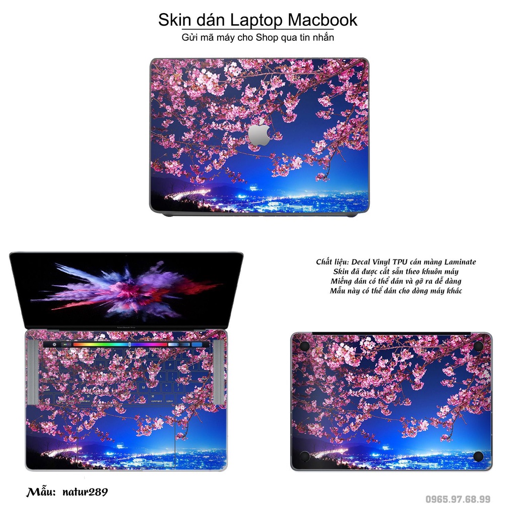 Skin dán Macbook mẫu thiên nhiên (đã cắt sẵn, inbox mã máy cho shop)