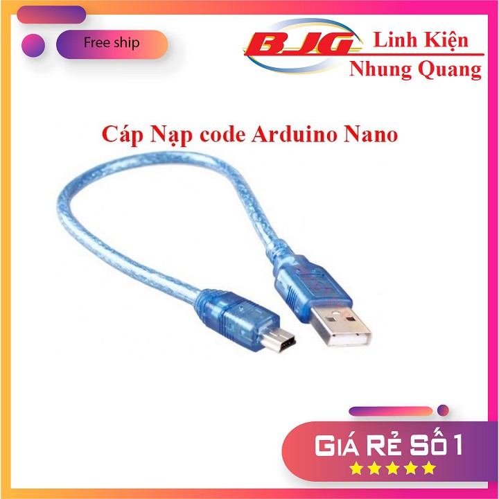 DÂY Cáp MiNi USB 30cm ( Cho Arduino Nano)-linh kiện nhung quang micro usb dây nạp code