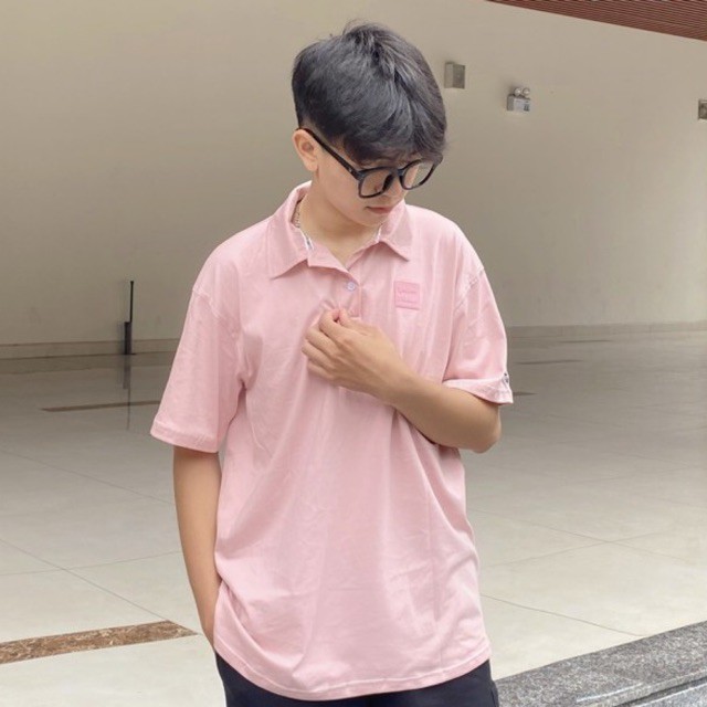 Áo thun tay ngắn có cổ YELLOW FLICKER Basic - UNISEX