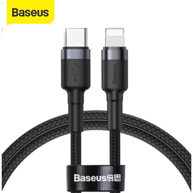 Dây sạc nhanh iphone 18w type c to lightning Baseus Cáp ipad ip 8 plus x xsmax 11 pro 11 promax ...