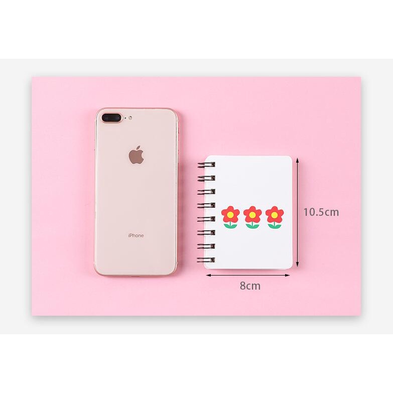 Sổ Tay A7 Bỏ Túi Dễ Thương Xinh Xắn 80 Trang 10.5 x 8 cm