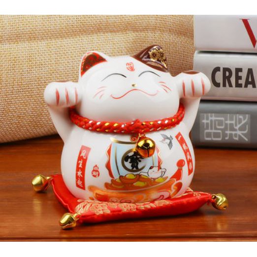 Mèo Thần Tài trang trí phong thuỷ