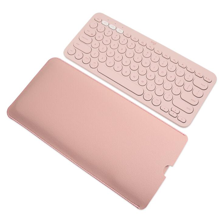 1Pc PU Leather Keyboard Storage Bag Portable Liner Dustproof Keyboard Protective Cover For Logitech K380 K480