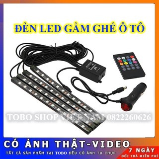 Đèn Led Gầm Ô Tô ⚡️𝐅𝐑𝐄𝐄 𝐒𝐇𝐈𝐏⚡️ Nháy Theo Điệu Nhạc Có Kèm Remote Điều Khiển Chế Độ Nháy ! Bảo Hành 1 Đổi 1!
