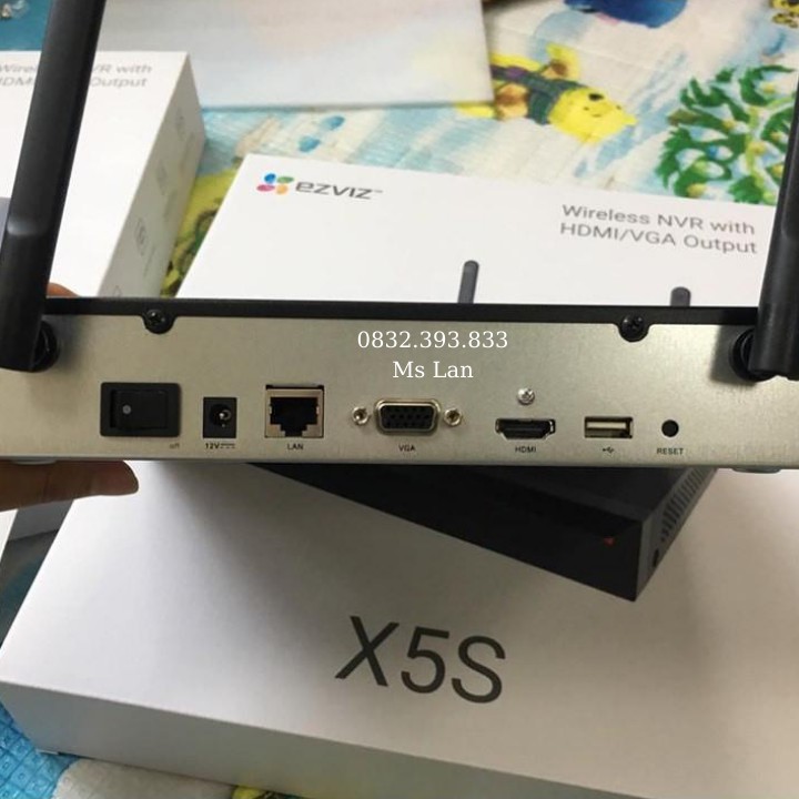 Đầu Ghi Hình NVR 4 Kênh IP WiFi Ezviz CS-X5S-4W, Hàng Chính Hãng - BẢO HÀNH 24 THÁNG