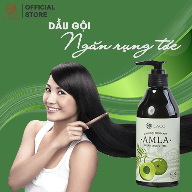 Dầu gội đầu Laco Organic Amla, dầu gội ngăn rụng tóc và kích thích mọc tóc 300ml - LAVAHA SHOP | BigBuy360 - bigbuy360.vn