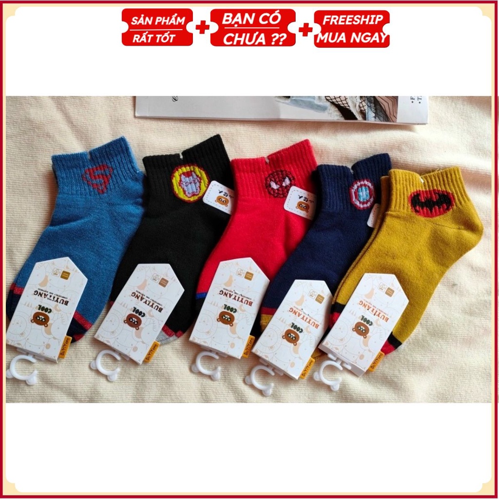 PVN35474 Set 10 đôi tất siêu nhân dành cho bé T2