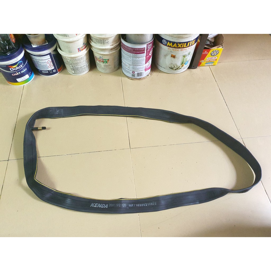 Săm xe đạp địa hình cỡ 26x1.95/2.125 và 24×1.95/2.125 van gạo/van xe máy dài 48L chính hãng KENDA/ SAO VÀNG