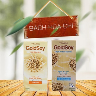 Hộp 1 lít Sữa đậu nành Vinamilk Goldsoy có đường / không đường