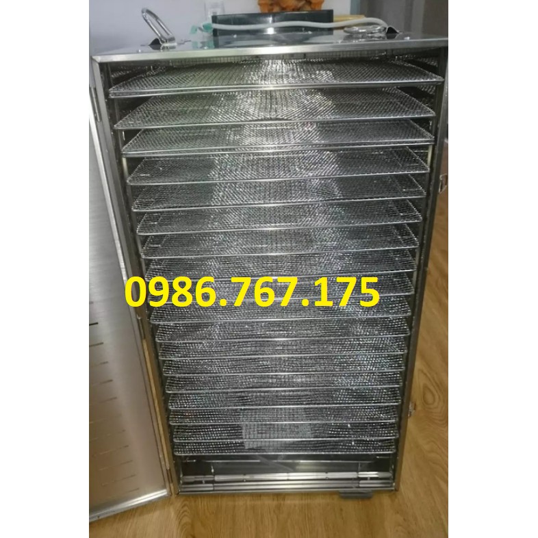 Máy sấy trái cây,sấy hoa quả khô.sấy thực phẩm heo bò gà 20 khay