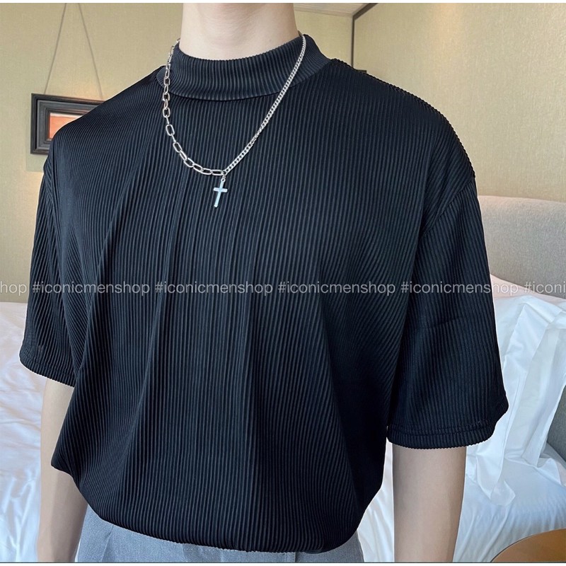 Áo thun rập ly fom rộng