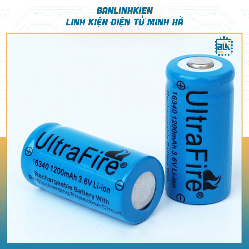 Pin Ultrafire 16340 1200MAH