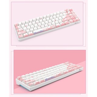 Bàn phím cơ rk71 pro gaming rgb bluetooth 4.0 không dây nhỏ gọn, led nền rgb cực đẹp