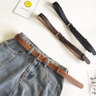 Thắt Lưng Da Nữ Hoạ Tiết Dập Lỗ