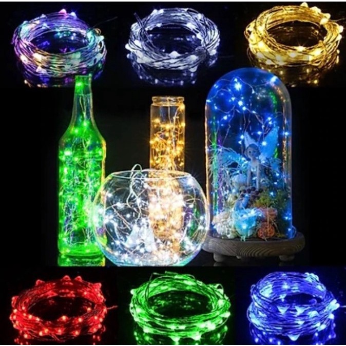 DÂY ĐÈN LED trang trí sinh nhật, Noel, tiệc cưới Dài 5m, Phụ kiện bong bóng trang trí sinh nhật happy birthday tiệc cưới