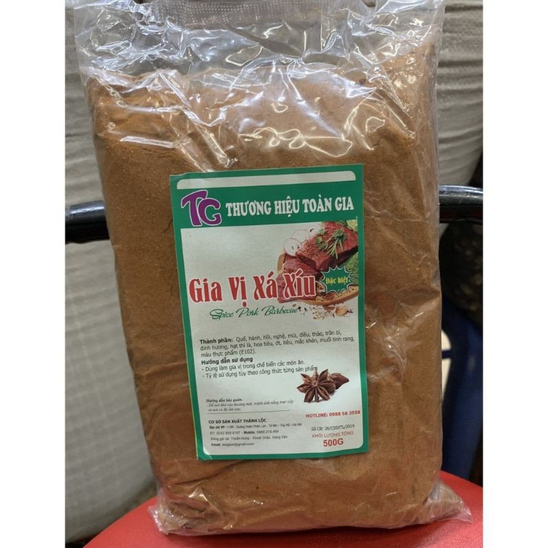 bột gia vị xá xíu gói 500g