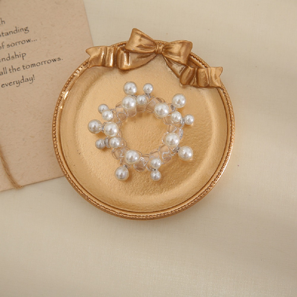 Dây buộc tóc đính ngọc trai giả xinh xắn cho nữ