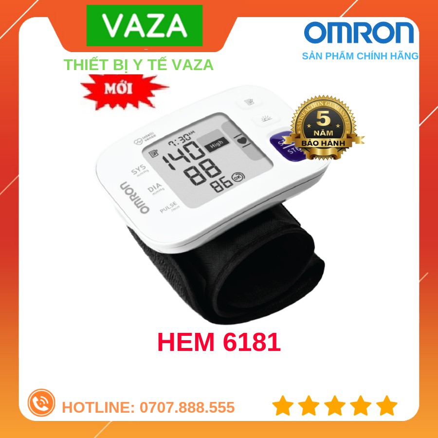 MÁY ĐO HUYẾT ÁP OMRON HEM 6181 CHÍNH HÃNG BẢO HÀNH 5 NĂM