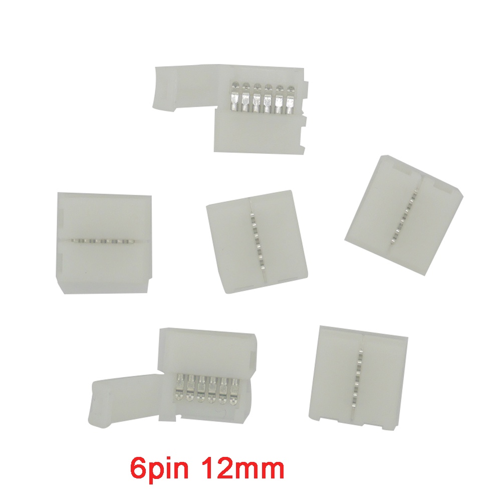 Set 10 Kẹp Nối Đèn LED 2pin 3pin 4pin 5pin 6pin Chuyên Dụng Cho 5V 12V 24V 5050 3528 3014 WS2812b Ws2811 WS2815 6812 LED RGBW RGBW Rgbwct