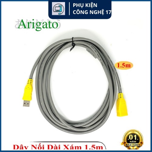 Dây nối dài USB 2.0 1.5m 3m 5m 10m Arigato cáp nối dài chống nhiễu 2 đầu siêu bền | BigBuy360 - bigbuy360.vn