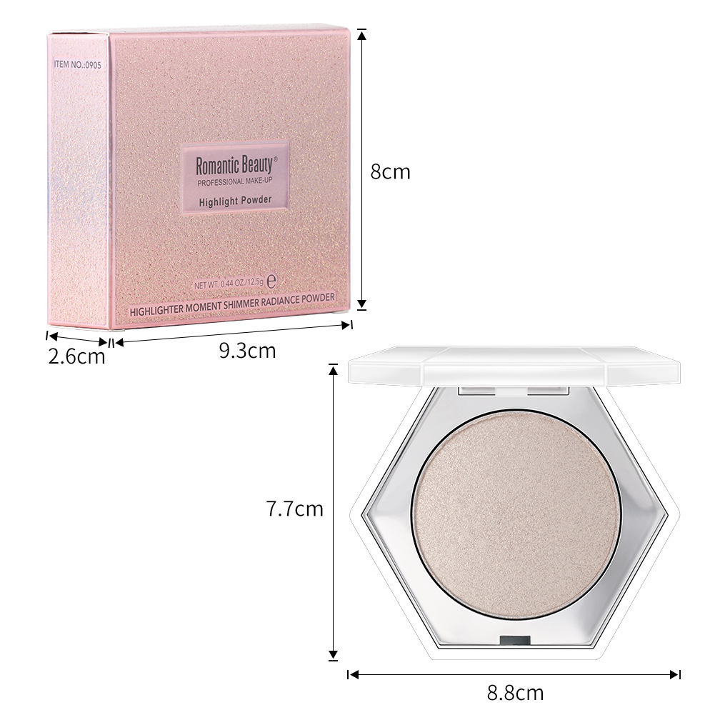 Romantic Beauty Monochrome High-gloss Pressed Powder 3D Contouring Pan 12.5g | BigBuy360 - bigbuy360.vn
