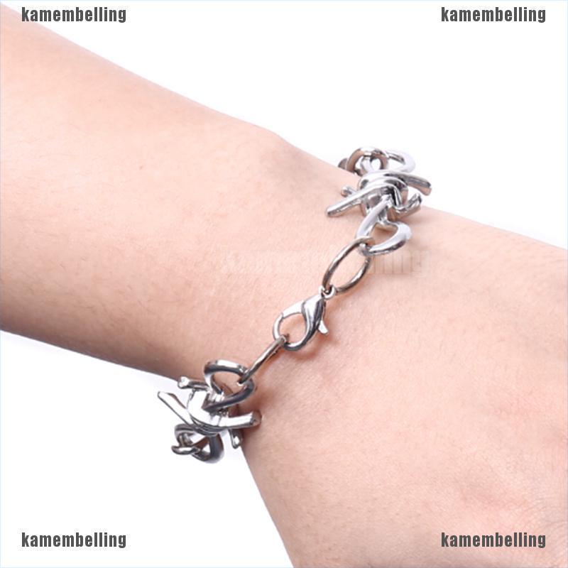 Vòng Đeo Tay Mắc Xích Chất Liệu Thép Không Gỉ Thời Trang Cho Nữ