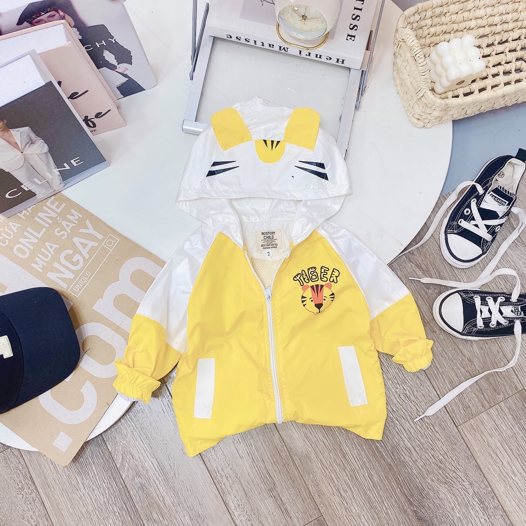 [Ảnh thật] Áo khoác gió 2 lớp cho bé trai bé gái siêu đáng yêu (10-22kg)