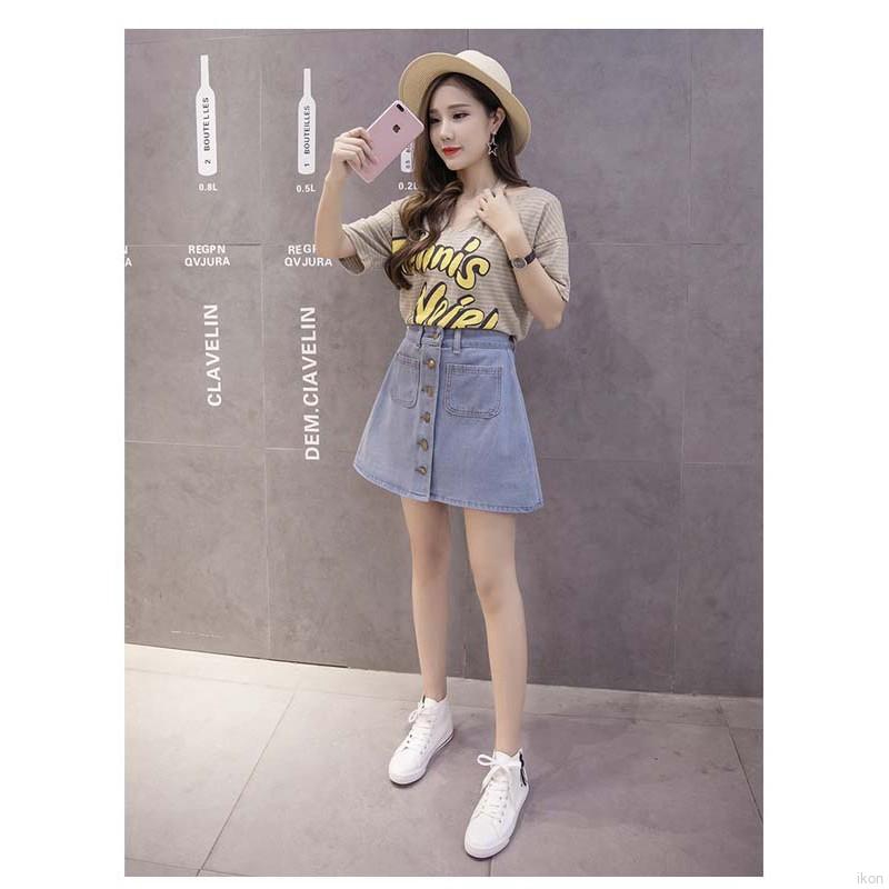 Chân váy jean ngắn thời trang quyến rũ cho nữ