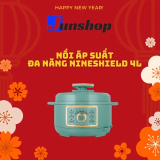 Nồi áp suất điện đa năng Nineshield 4l,5l nồi đa năng 6 in 1 lẩu, hầm,chiên,rán,xào, nấu cơm bảng điều khiển tiếng việt.