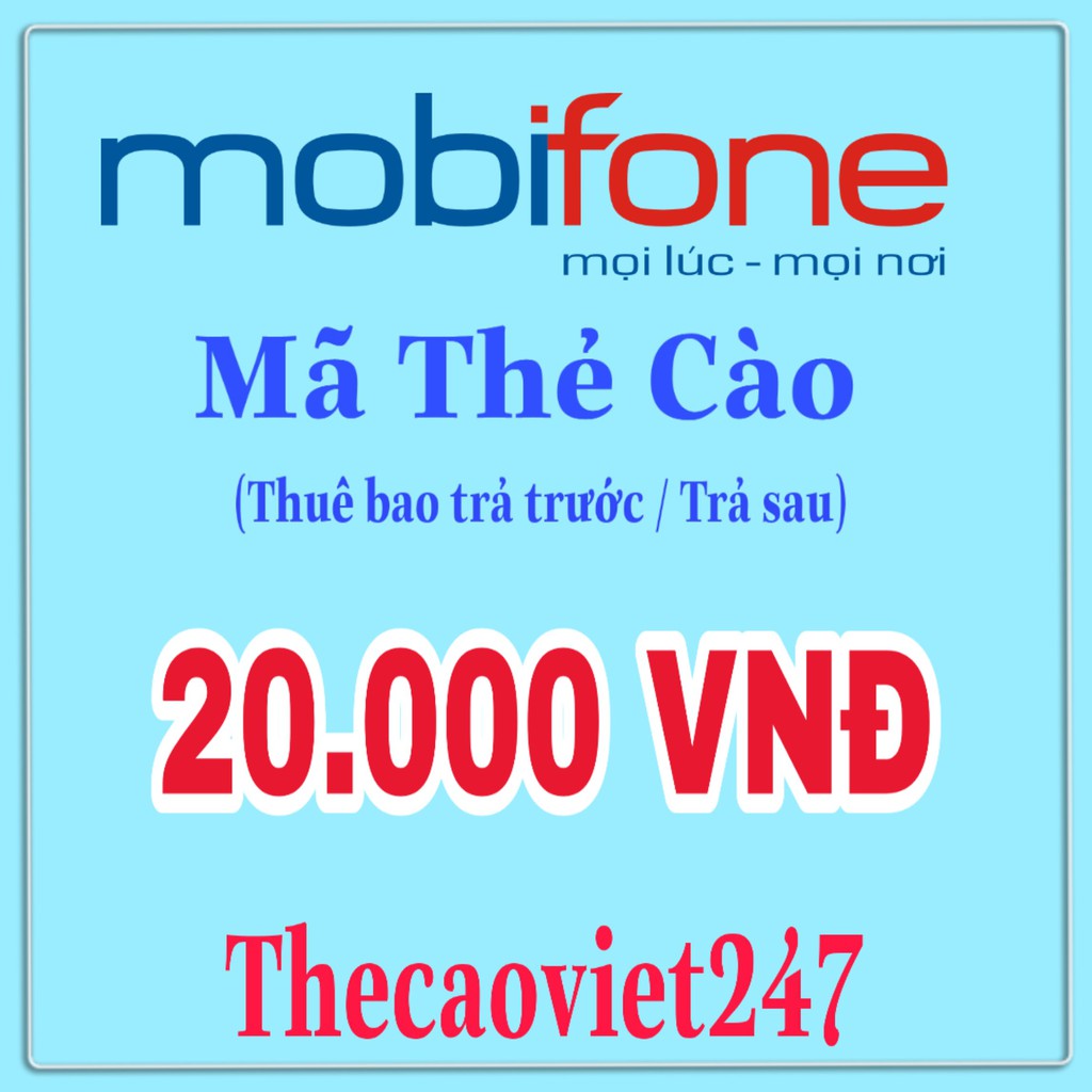 Thẻ Mobi 20k