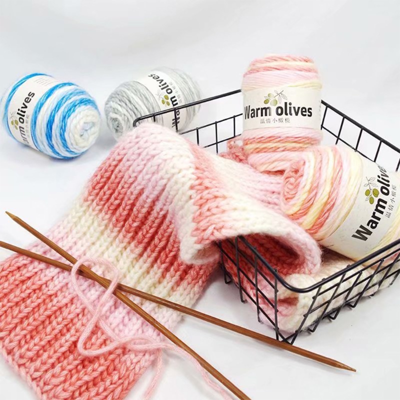 Cuộn Len Sợi To Đan Móc Nhiều Màu Sắc 100g