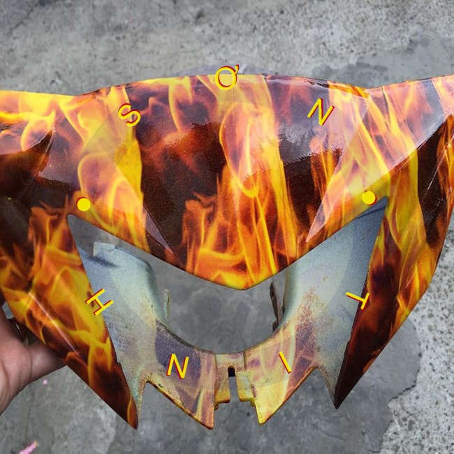 Cuộn Film Chuyển Nước Samurai Hình Ngọn Lửa - Mã WFD006 ( Lưu Ý Phải Dùng Chung Với Chai WF05)