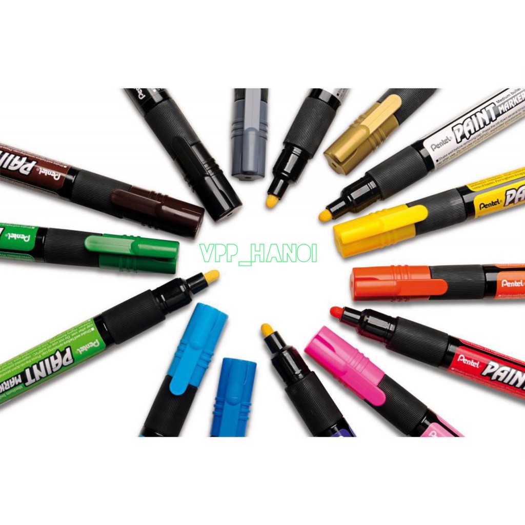 BÚT SƠN PENTEL VIẾT TRÊN LỐP XE, KÍNH, GỖ NÉT 4.0MM