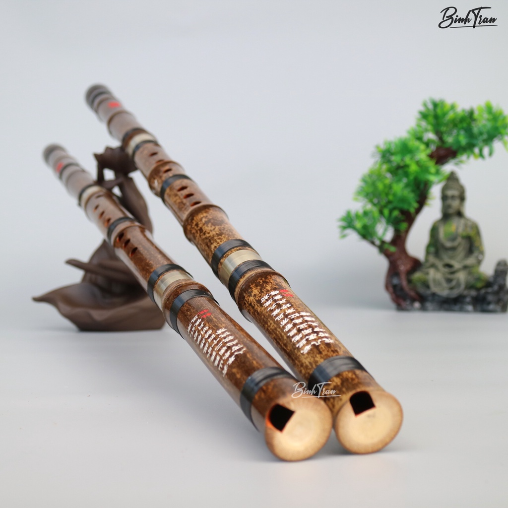 Trường Tiêu  XiFeng 6606 Dòng Tiêu Cao Cấp 3 Khúc - Động Tiêu Bát Khổng Trúc Tím