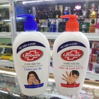 Nước rửa tay Lifebuoy  500g 2 màu như hình