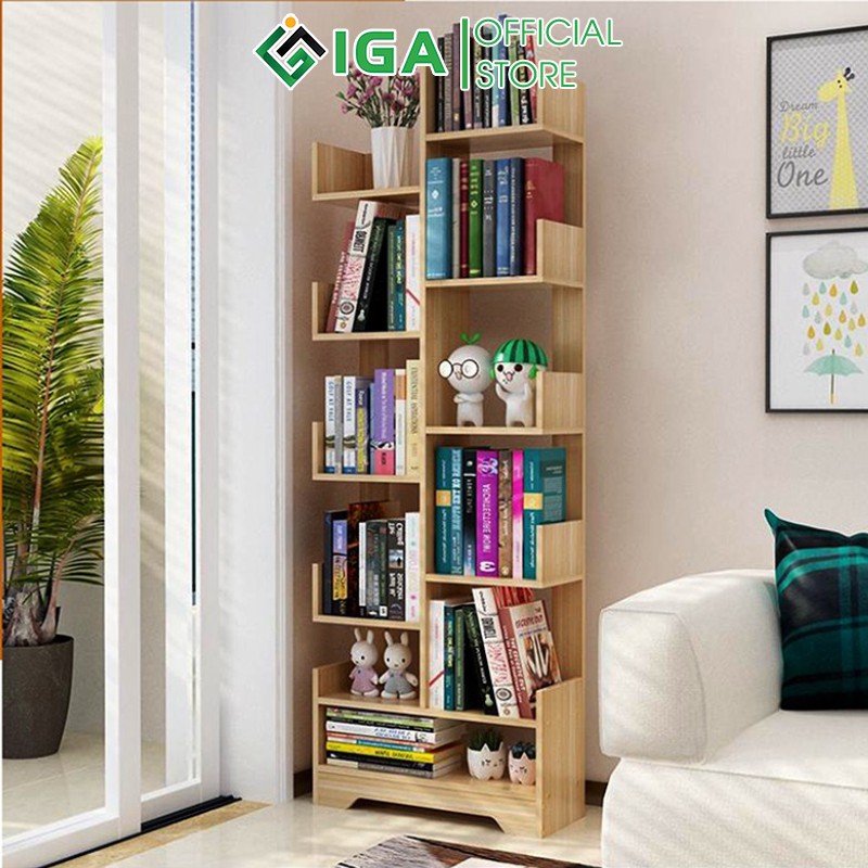 Kệ Sách IGA Để Sàn Hình Cây 11 Tầng GP66 | BigBuy360 - bigbuy360.vn