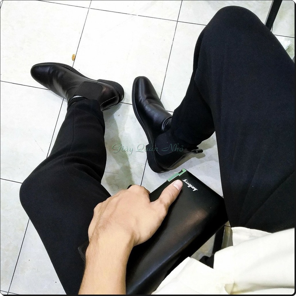 Giày Boots nam cổ lửng Menpza 100% da bò từ trong da ngoài, dáng đẹp, da mềm, không hôi chân