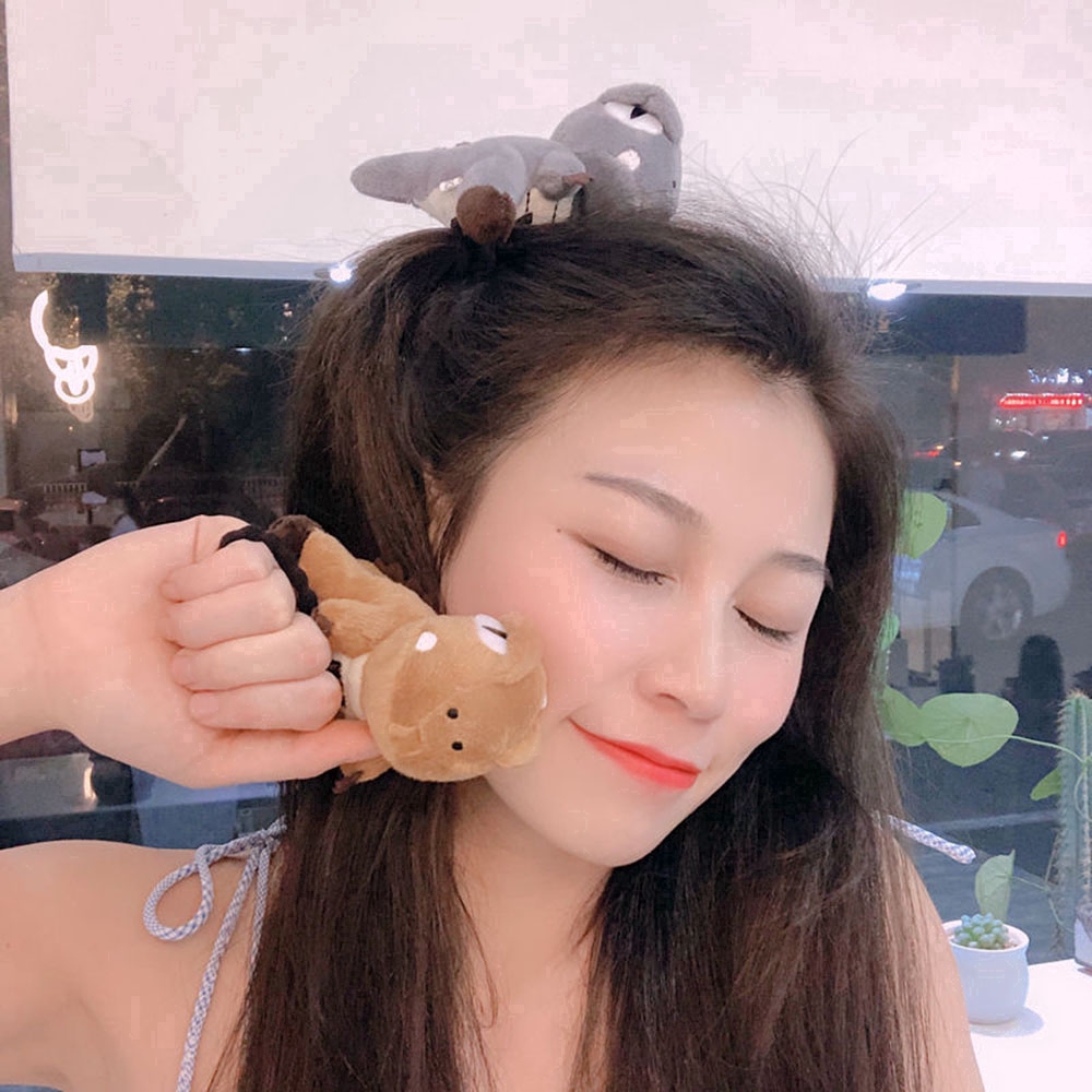 Dây Buộc Tóc Hình Khủng Long Nhồi Bông Đáng Yêu