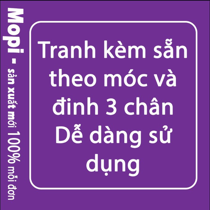 Tranh treo tường chủ đề phật giáo trang trí gia đình size 60x90cm mopi