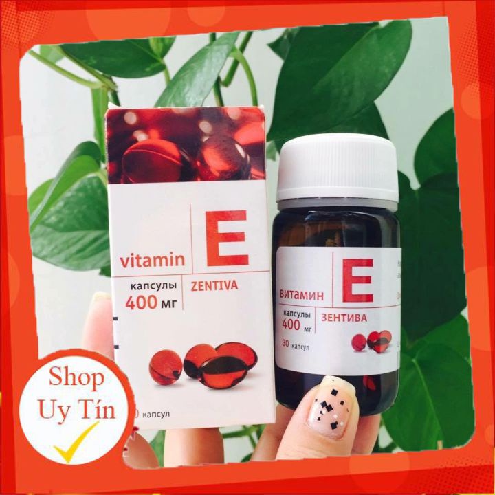 Vitamin E đỏ Nga 🔥HOT🔥 vitamin e Mirrolla 270mg trắng da mượt tóc mẫu mới